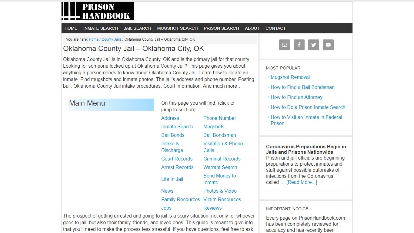Oklahoma County Jail – Oklahoma City, OK